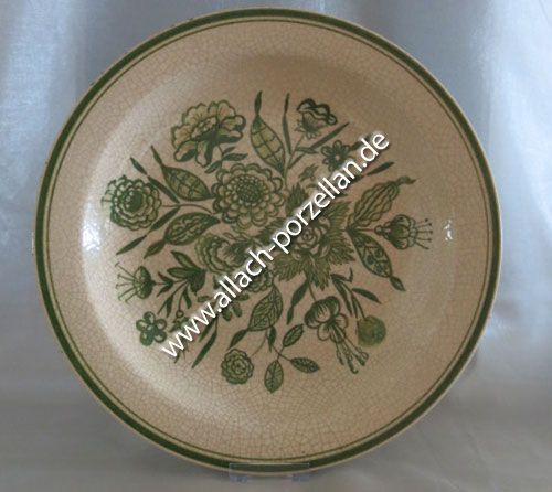 Ceramic plate with flower decorations <> ESC Taste schließt Vergrößerung!