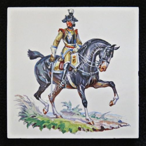 17 Seydliß cuirassier officer - painted tile