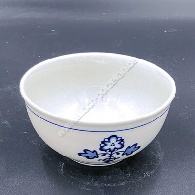 Bowl with blue decor - View from front - Bohemia Settler Tableware